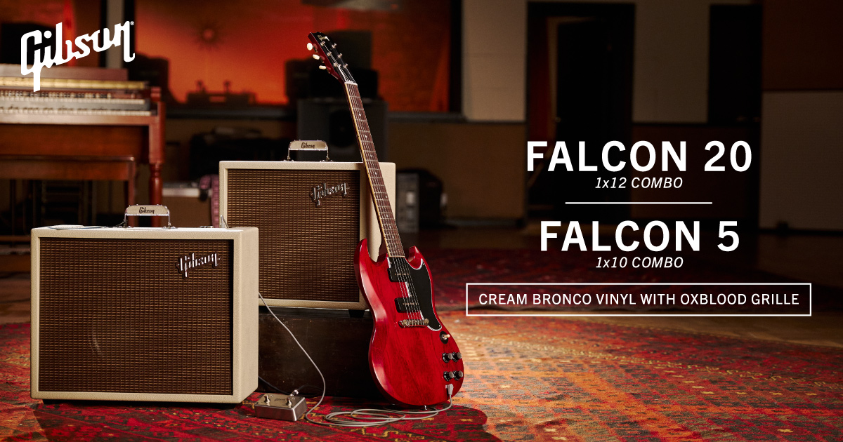 往年のヴィンテージ・トーンを再現する 真空管アンプ『Gibson Falcon Series』発売中。