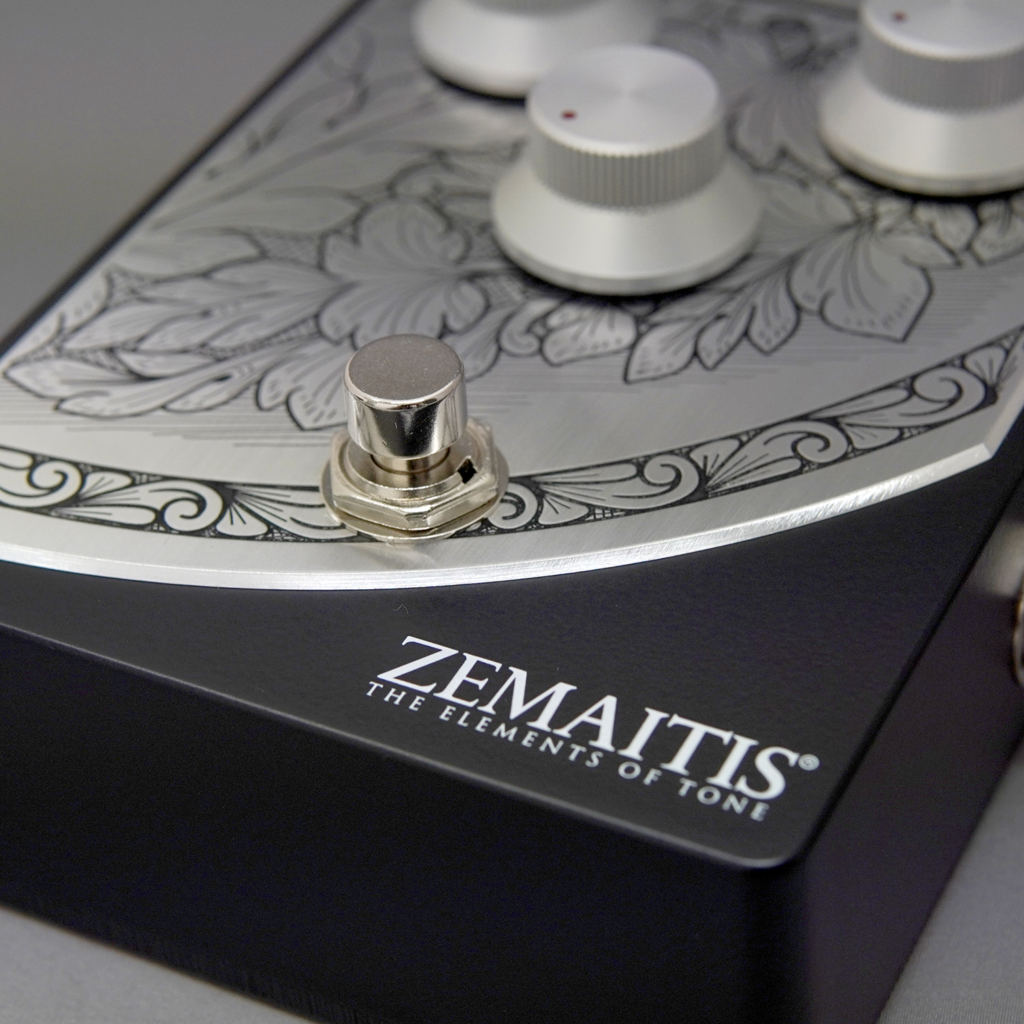 Zemaitis ZMF2024OD Metal Front Overdrive Pedal Plate