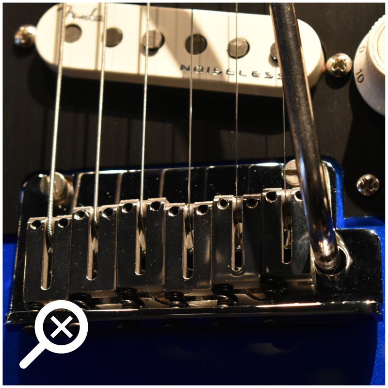 AMERICAN ULTRA SYNCHRONIZED TREMOLO, STAINLESS STEEL SADDLES, COLD ROLLED STEEL BLOCK, POP-IN ARM for Stratocaster