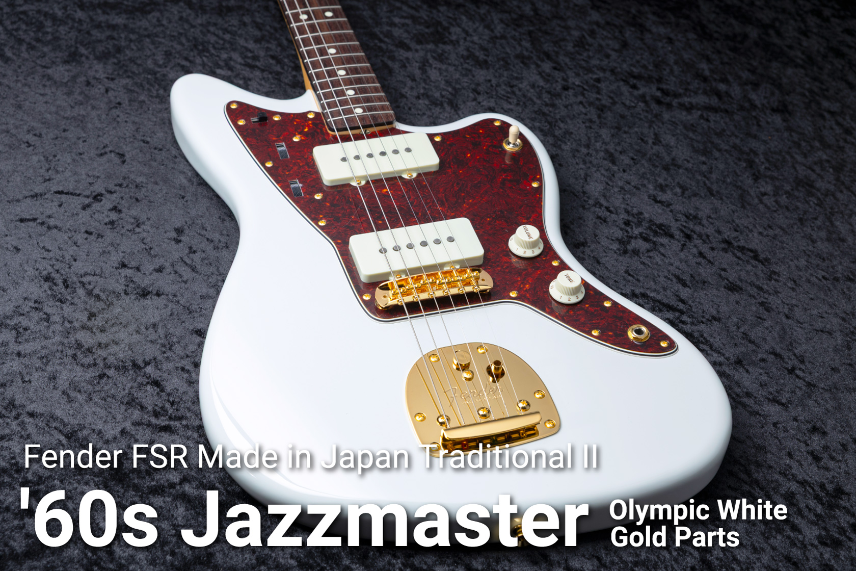 60s Jazzmaster Olympic White Gold Parts