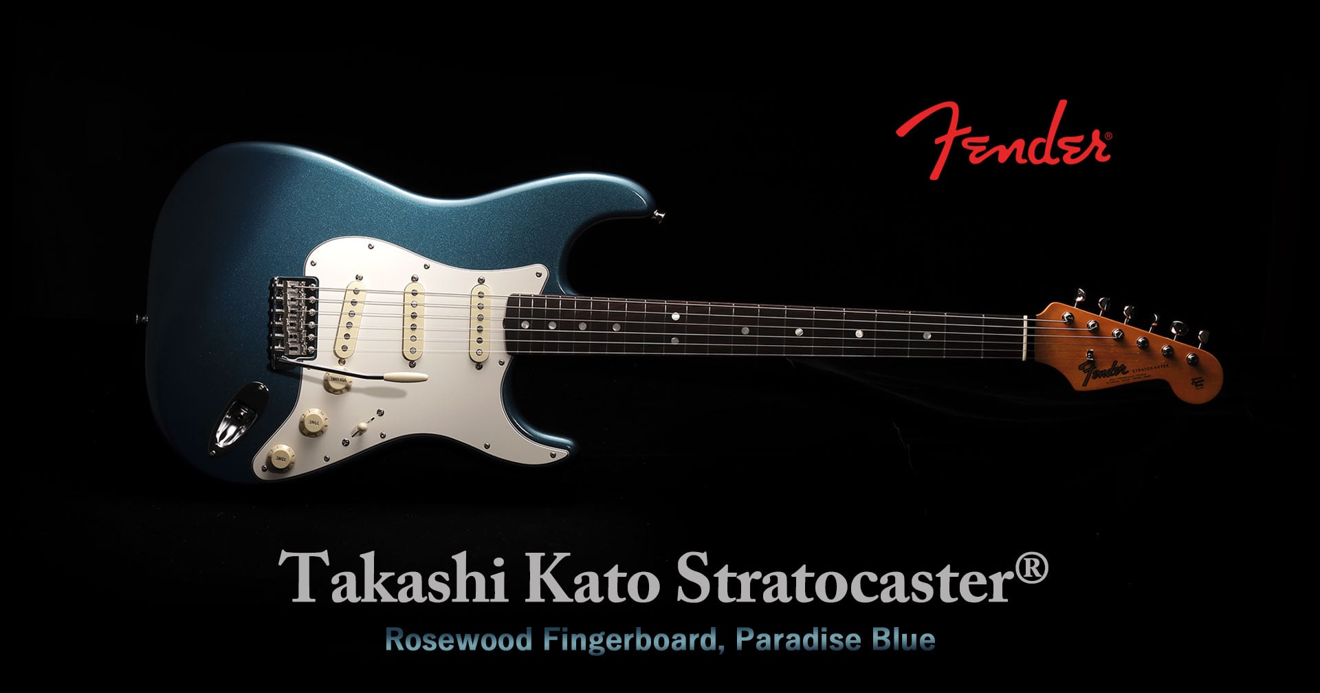 Japan　ギター　FENDER　Stratocaster　in　[加藤隆志　(Paradise　Blue)　Fender　Kato　Made　Takashi　Signature　Model]