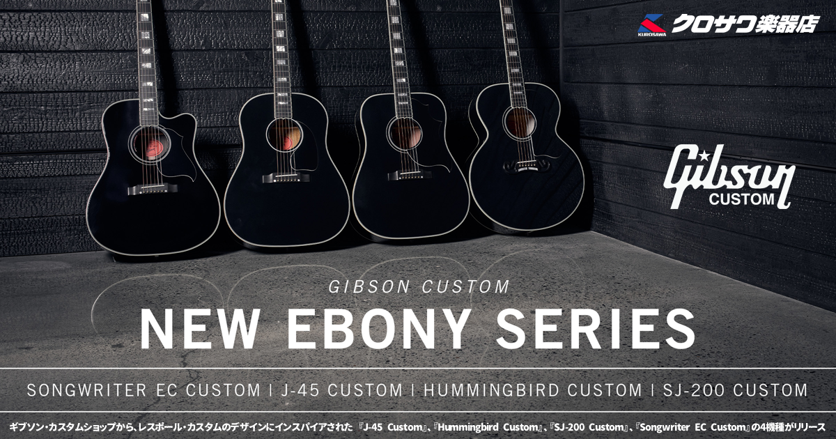 Gibson Acoustic Custom Shop NEW EBONY SERIES