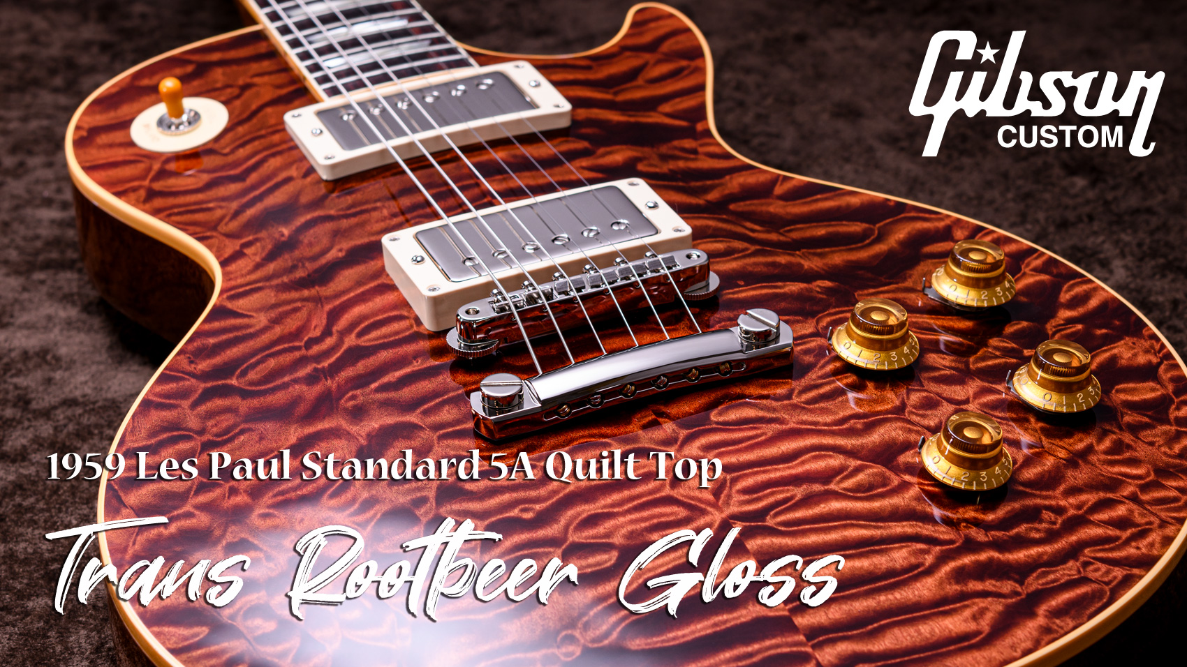 59 Les Paul Standard 5A Quilt Top Trans Rootbeer Gloss NH