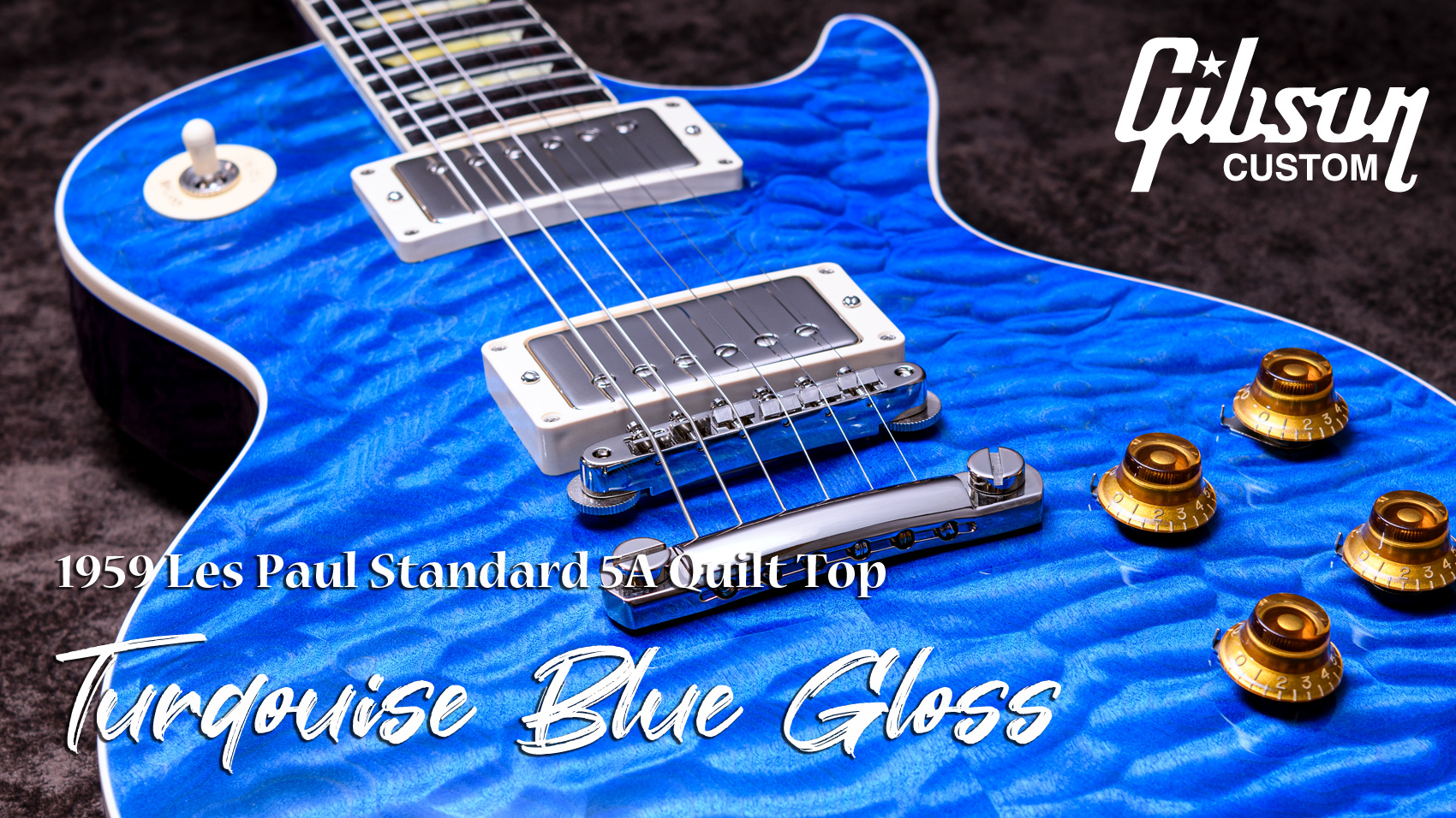 59 Les Paul Standard 5A Quilt Top Turqouise Blue Gloss NH