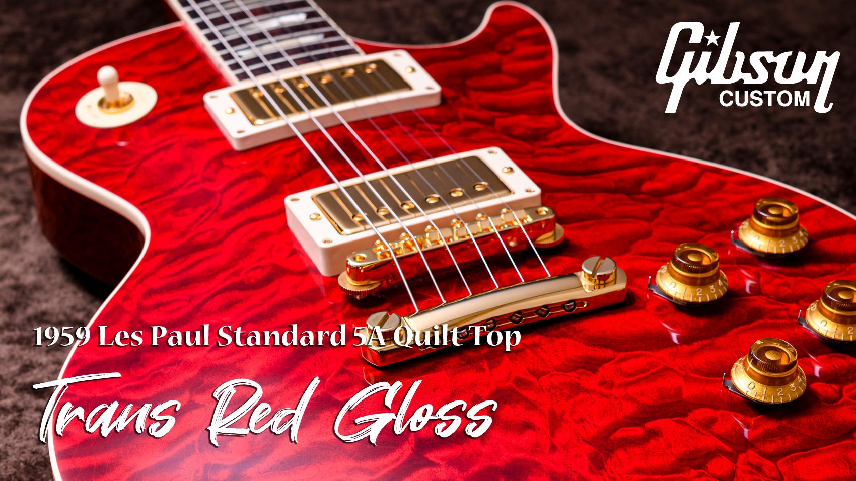 59 Les Paul Standard 5A Quilt Top Trans Red Gloss GH