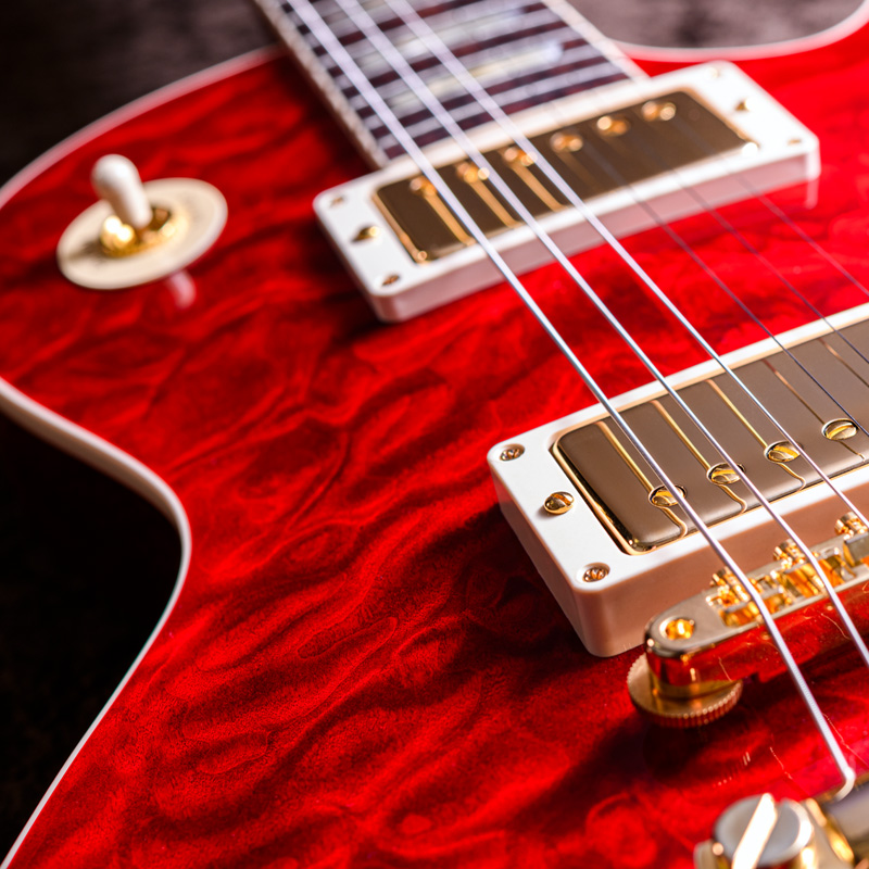 59 Les Paul Standard 5A Quilt Top Trans Red Gloss GH
