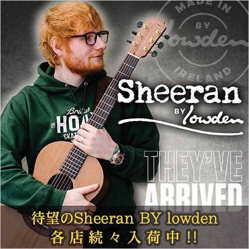 待望の入荷、Sheeran BY lowden 各店続々入荷中！
