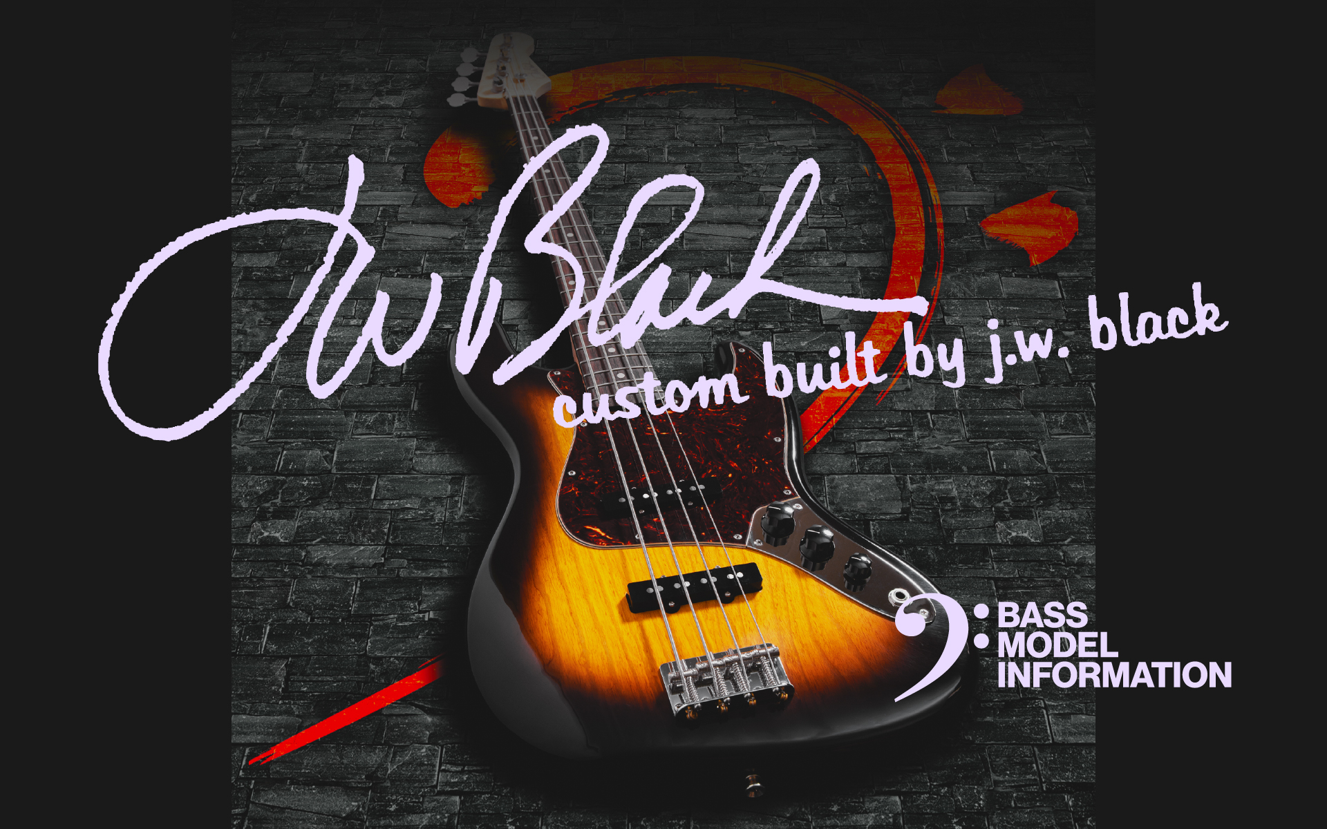 J.W.Black Guitars Bass Model Information | クロサワ楽器店