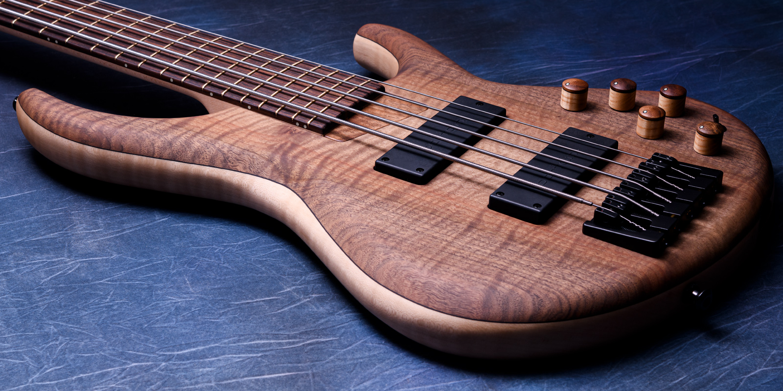 MTD NAMM Show 2025 / 535-24 Flame Walnut 10 Top, Flame Sycamore Body