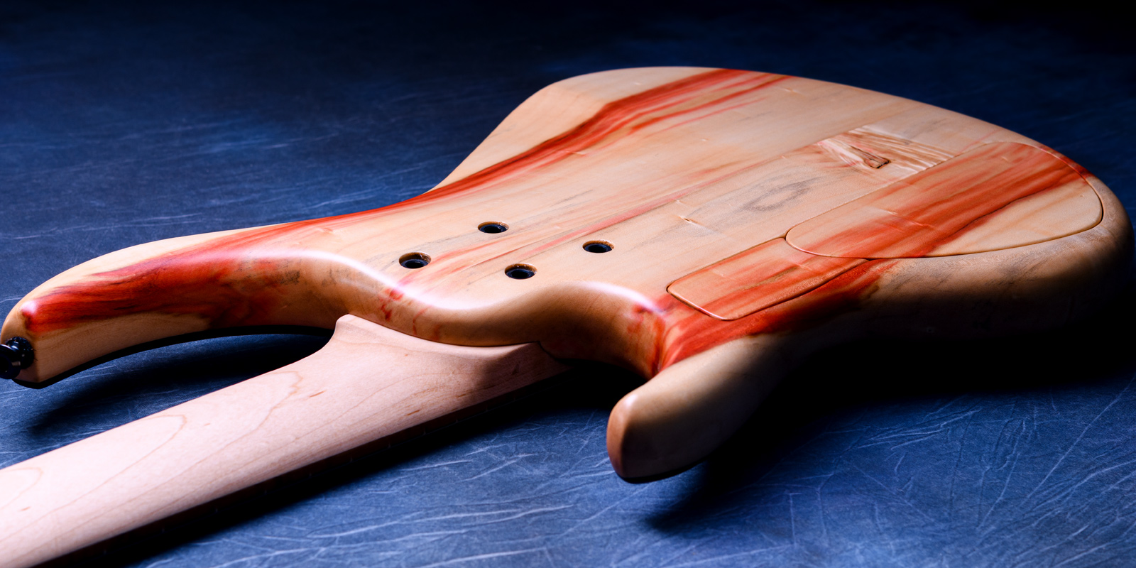 MTD NAMM Show 2025 / 535-24 Flame Red Bloodwood 10 Top, Box Elder Body, Roasted Birds Eye Maple Fingerboard