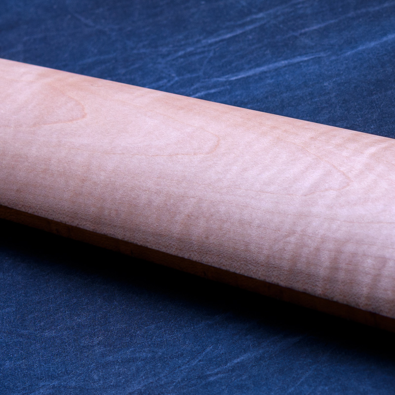 MTD 535-24 Quilt Maple Top Colord Ocean Blue Fade Dark Horns, Roasted Birds Eye Maple Fingerboard