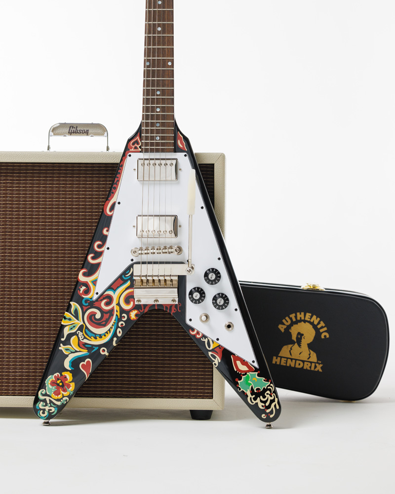 Jimi Hendrix™ 'Love Drops' Flying V, Ebony