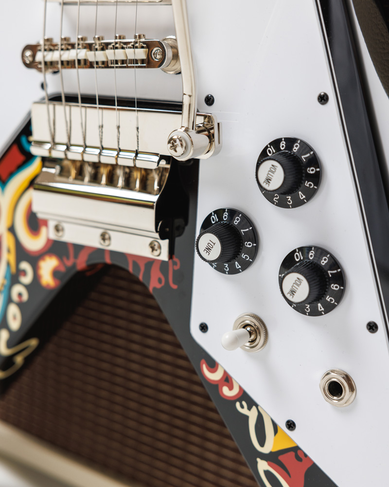 Jimi Hendrix™ 'Love Drops' Flying V, Ebony