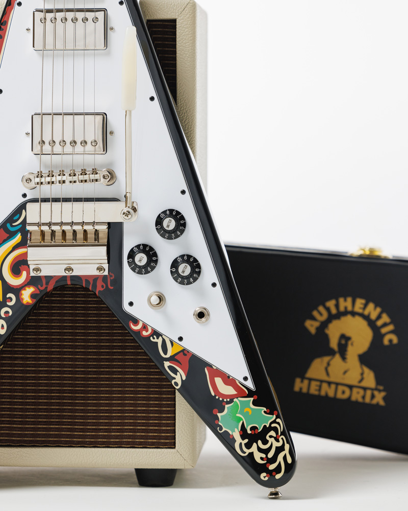 Jimi Hendrix™ 'Love Drops' Flying V, Ebony