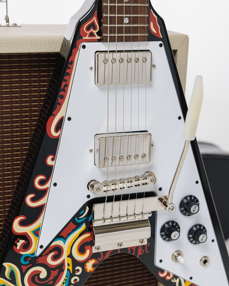 Jimi Hendrix™ 'Love Drops' Flying V, Ebony