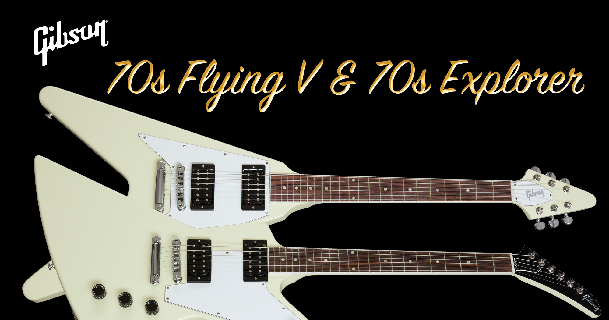 Gibson 70s Explorer u0026 70s Flying V 【G'CLUB TOKYO】